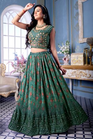 Ready to wear crop top lehengha
