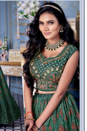 Ready to wear crop top lehengha
