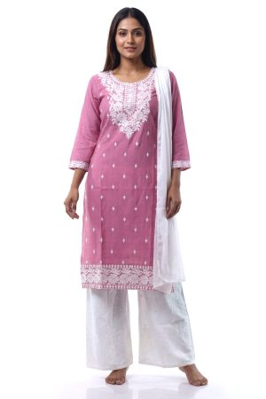 Dusty pink cotton punjabee (size L only)