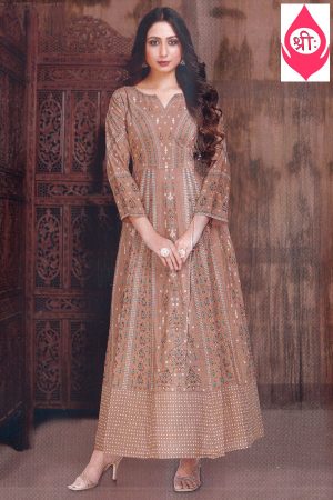 Fawn anarkali kurti