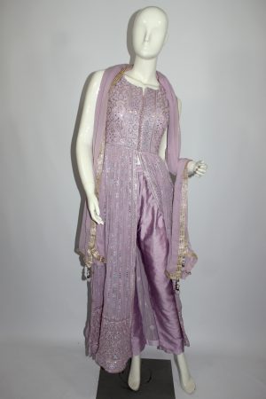 Lilac georgette punjabee