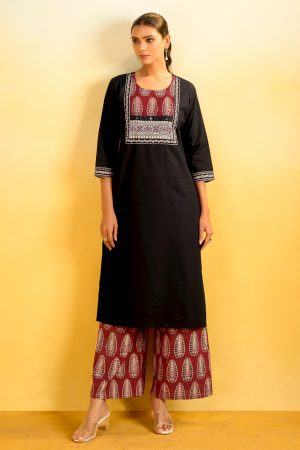 Black kurti top & pants