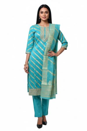 Turquoise punjabee (size L only)